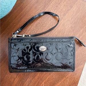 Coach Peyton Embossed Wristlet